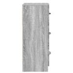 vidaXL Zásuvkový kabinet Sivá sonoma 33 x 34,5 x 87 cm – Obrázok 5