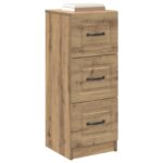 vidaXL Zásuvkový kabinet Dub artisan 33 x 34,5 x 87 cm – Obrázok 2
