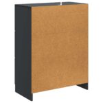 vidaXL Servírovacia skriňa Čierna 66 x 34,5 x 87 cm Kompozitné drevo – Obrázok 8
