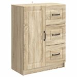 vidaXL Servírovacia skriňa so zásuvkou Dub sonoma 66 x 34,5 x 87 cm – Obrázok 2