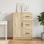 vidaXL Servírovacia skriňa so zásuvkou Dub sonoma 66 x 34,5 x 87 cm – Obrázok 4
