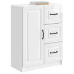 vidaXL Servírovacia skriňa Biela s vysokým leskom 66 x 34,5 x 87 cm – Obrázok 3