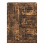 vidaXL Servírovacia skriňa so zásuvkou Dymový dub 66 x 34,5 x 87 cm – Obrázok 6
