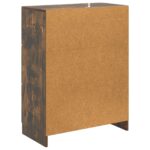 vidaXL Servírovacia skriňa so zásuvkou Dymový dub 66 x 34,5 x 87 cm – Obrázok 8