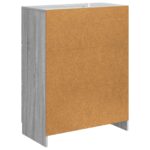 vidaXL Servírovacia skriňa so zásuvkou Sivá sonoma 66 x 34,5 x 87 cm – Obrázok 8