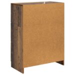 vidaXL Servírovacia skriňa so zásuvkou Staré drevo 66 x 34,5 x 87 cm – Obrázok 8