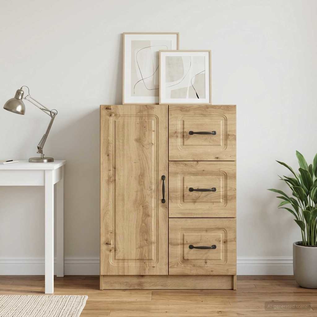895784_1.jpg vidaXL Servírovacia skriňa so zásuvkou Dub artisan 66 x 34,5 x 87 cm – Obrázok 1