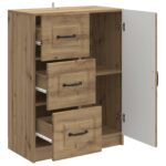 vidaXL Servírovacia skriňa so zásuvkou Dub artisan 66 x 34,5 x 87 cm – Obrázok 5