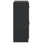 vidaXL Servírovacia skriňa Čierna 66 x 34,5 x 87 cm Kompozitné drevo – Obrázok 7