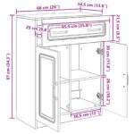 vidaXL Servírovacia skriňa so zásuvkou Dub sonoma 66 x 34,5 x 87 cm – Obrázok 10