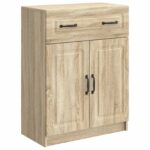 vidaXL Servírovacia skriňa so zásuvkou Dub sonoma 66 x 34,5 x 87 cm – Obrázok 2