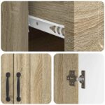 vidaXL Servírovacia skriňa so zásuvkou Dub sonoma 66 x 34,5 x 87 cm – Obrázok 9