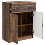 vidaXL Servírovacia skriňa so zásuvkou Staré drevo 66 x 34,5 x 87 cm – Obrázok 5