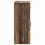 vidaXL Servírovacia skriňa so zásuvkou Staré drevo 66 x 34,5 x 87 cm – Obrázok 7