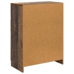 vidaXL Servírovacia skriňa so zásuvkou Staré drevo 66 x 34,5 x 87 cm – Obrázok 8