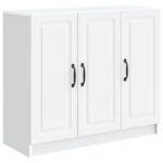 vidaXL Servírovacia skriňa Biela 89 x 34,5 x 77 cm Kompozitné drevo – Obrázok 2