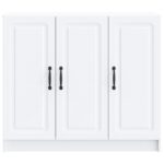 vidaXL Servírovacia skriňa Biela 89 x 34,5 x 77 cm Kompozitné drevo – Obrázok 6