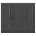 vidaXL Servírovacia skriňa Čierna 89 x 34,5 x 77 cm Kompozitné drevo – Obrázok 6
