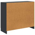vidaXL Servírovacia skriňa Čierna 89 x 34,5 x 77 cm Kompozitné drevo – Obrázok 8