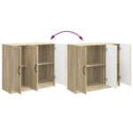vidaXL Servírovacia skriňa Dub sonoma 89 x 34,5 x 77 cm – Obrázok 11