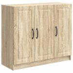 vidaXL Servírovacia skriňa Dub sonoma 89 x 34,5 x 77 cm – Obrázok 2