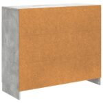 vidaXL Servírovacia skriňa Betónovo sivá 89 x 34,5 x 77 cm – Obrázok 8