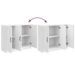vidaXL Servírovacia skriňa Biela s vysokým leskom 89 x 34,5 x 77 cm – Obrázok 11