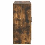 vidaXL Servírovacia skriňa Dymový dub 89 x 34,5 x 77 cm – Obrázok 7