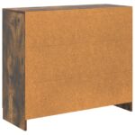vidaXL Servírovacia skriňa Dymový dub 89 x 34,5 x 77 cm – Obrázok 8