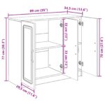 vidaXL Servírovacia skriňa Dub artisan 89 x 34,5 x 77 cm – Obrázok 13