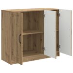 vidaXL Servírovacia skriňa Dub artisan 89 x 34,5 x 77 cm – Obrázok 5