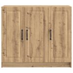 vidaXL Servírovacia skriňa Dub artisan 89 x 34,5 x 77 cm – Obrázok 6