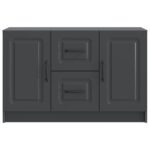 vidaXL Servírovacia skriňa Čierna 89 x 34,5 x 57 cm Kompozitné drevo – Obrázok 6