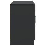 vidaXL Servírovacia skriňa Čierna 89 x 34,5 x 57 cm Kompozitné drevo – Obrázok 7