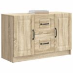 vidaXL Servírovacia skriňa so zásuvkou Dub sonoma 89 x 34,5 x 57 cm – Obrázok 3
