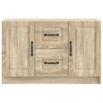 vidaXL Servírovacia skriňa so zásuvkou Dub sonoma 89 x 34,5 x 57 cm – Obrázok 6