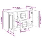 vidaXL Servírovacia skriňa so zásuvkou Betónovo sivá 89 x 34,5 x 57 cm – Obrázok 10