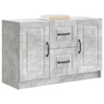 vidaXL Servírovacia skriňa so zásuvkou Betónovo sivá 89 x 34,5 x 57 cm – Obrázok 3