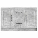 vidaXL Servírovacia skriňa so zásuvkou Betónovo sivá 89 x 34,5 x 57 cm – Obrázok 6