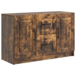 vidaXL Servírovacia skriňa so zásuvkou Dymový dub 89 x 34,5 x 57 cm – Obrázok 2