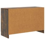 vidaXL Servírovacia skriňa so zásuvkou Dymový dub 89 x 34,5 x 57 cm – Obrázok 8