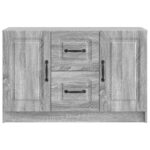vidaXL Servírovacia skriňa so zásuvkou Sivá sonoma 89 x 34,5 x 57 cm – Obrázok 6