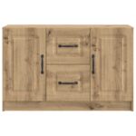 vidaXL Servírovacia skriňa so zásuvkou Dub artisan 89 x 34,5 x 57 cm – Obrázok 6