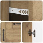 vidaXL Servírovacia skriňa so zásuvkou Dub artisan 89 x 34,5 x 57 cm – Obrázok 9