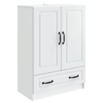 vidaXL Servírovacia skriňa Biela 66 x 34,5 x 92 cm Kompozitné drevo – Obrázok 2