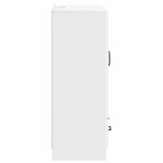 vidaXL Servírovacia skriňa Biela 66 x 34,5 x 92 cm Kompozitné drevo – Obrázok 6