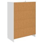 vidaXL Servírovacia skriňa Biela 66 x 34,5 x 92 cm Kompozitné drevo – Obrázok 7