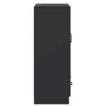 vidaXL Servírovacia skriňa Čierna 66 x 34,5 x 92 cm Kompozitné drevo – Obrázok 6