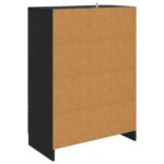 vidaXL Servírovacia skriňa Čierna 66 x 34,5 x 92 cm Kompozitné drevo – Obrázok 7