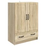 vidaXL Servírovacia skriňa so zásuvkou Dub sonoma 66 x 34,5 x 92 cm – Obrázok 2